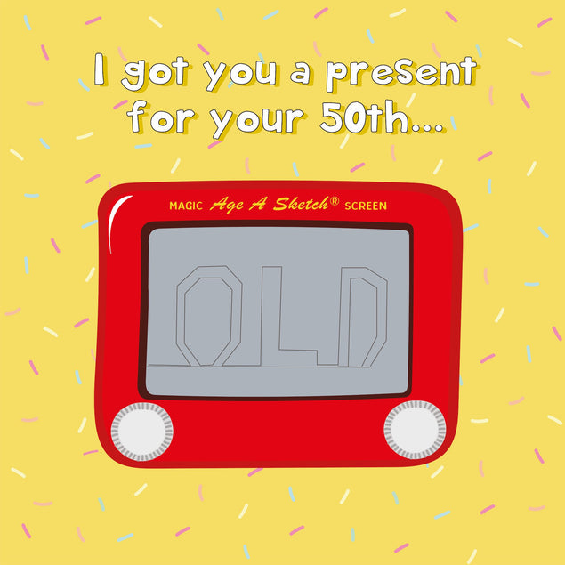 Etch A Sketch Happy 50th Birthday - 1