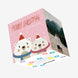 Cute Bears In Pink Merry Christmas To The One I Love Confetti-exploding Greetings Card