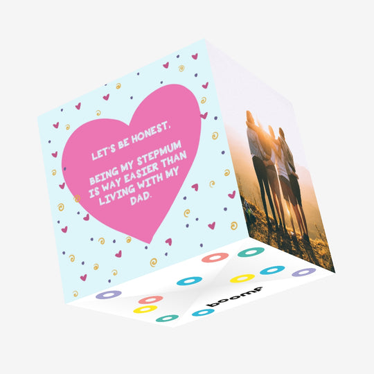 Being My Stepmum Is Easier Happy Mother's Day Confetti-exploding Greetings Card