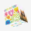Delicate Flowers Happy 6th Birthday Confetti-exploding Greetings Card