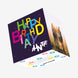 Colorful Letters Happy Birthday Auntie Confetti-exploding Greetings Card