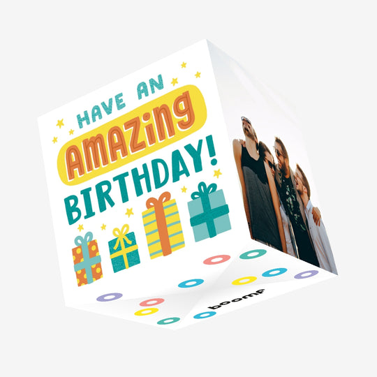 Bright Presents Have An Amazing Birthday Confetti-exploding Greetings Card