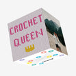 Crochet Queen Confetti-exploding Greetings Card