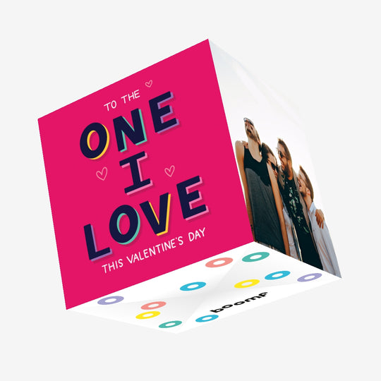 To The One I Love This Valentine's Day Confetti-exploding Greetings Card