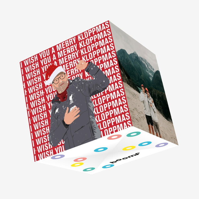 Merry Klopmas Christmas Confetti-exploding Greetings Card