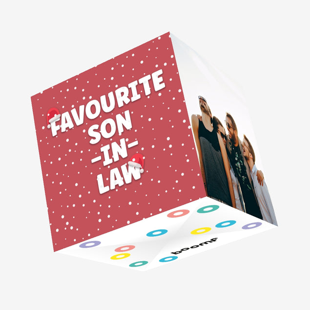 Favourite Son-in-Law Christmas Confetti-exploding Greetings Card