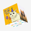You Are Getting Older Happy Birthday Cat Confetti-exploding Greetings Card