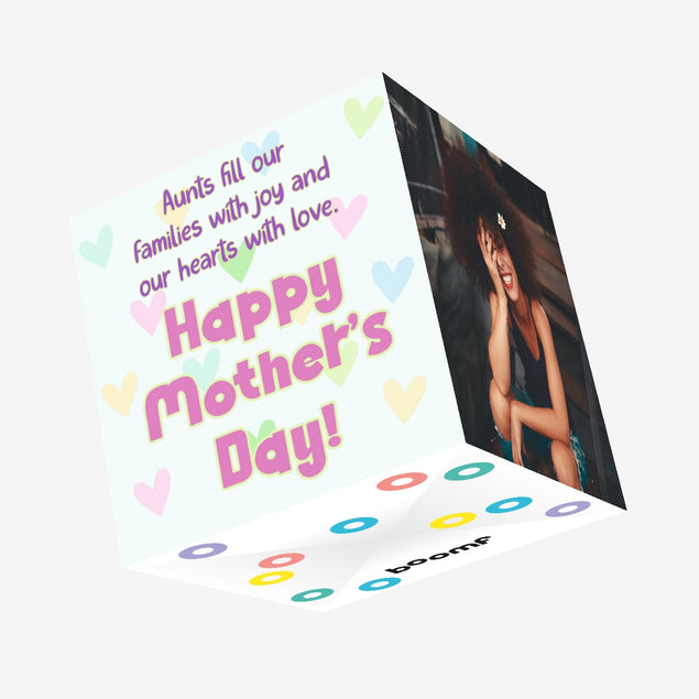 Aunt Mother's Day Confetti-exploding Greetings Card