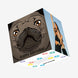 Funny Pug Happy Birthday Confetti-exploding Greetings Card