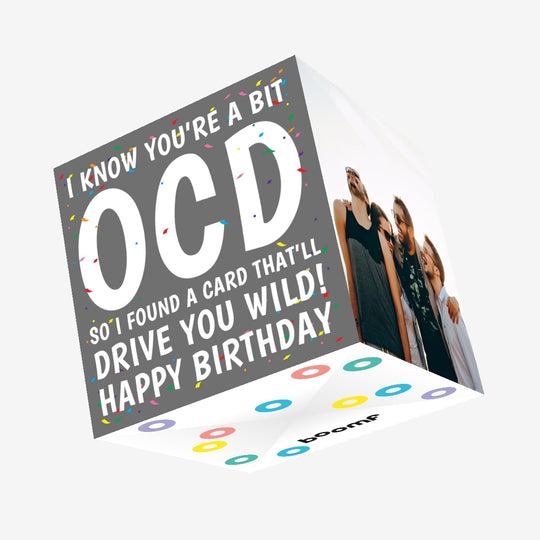 OCD Birthday Confetti Confetti-exploding Greetings Card