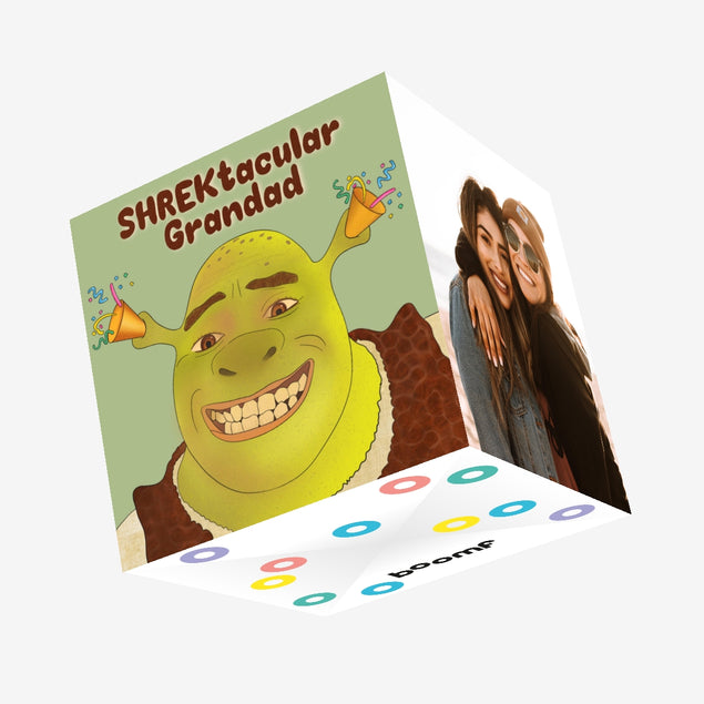 SHREKtacular Grandad Confetti-exploding Greetings Card