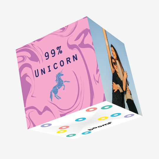 99% Unicorn Confetti-exploding Greetings Card