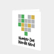 Number One Wordle Nerd Card