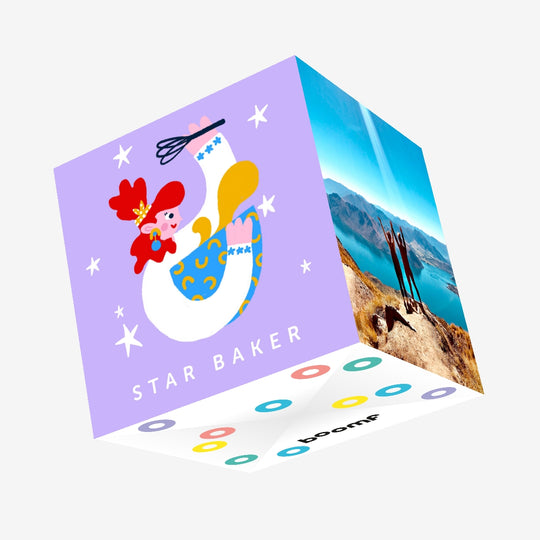 Star Baker Birthday Confetti-exploding Greetings Card