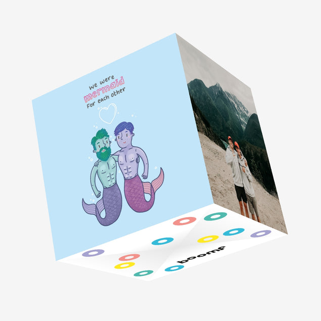 We Were Mermaid Confetti-exploding Greetings Card