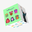Colourful Girls Queen Birthday Confetti-exploding Greetings Card