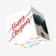 Happy Christmas Minimalist Confetti-exploding Greetings Card