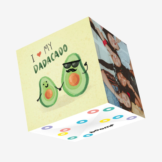 I Love My Dadacado Confetti-exploding Greetings Card