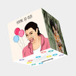 Crying Kim K Birthday Card 3D Cube Card
