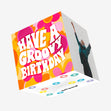 Groovy Retro Birthday Confetti-exploding Greetings Card