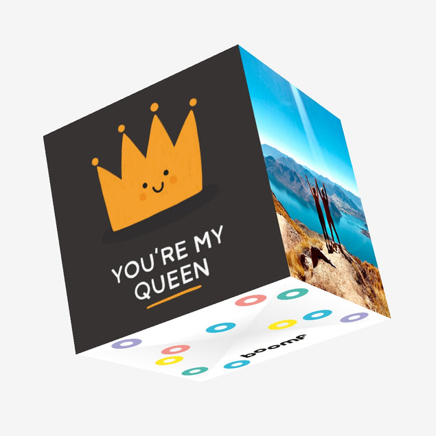 You're My Queen Confetti-exploding Greetings Card