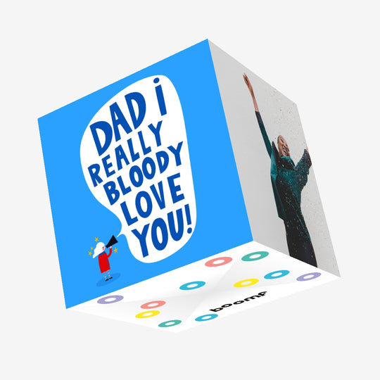 Dad I Really Bloody Love You Father’s Day Confetti-exploding Greetings Card