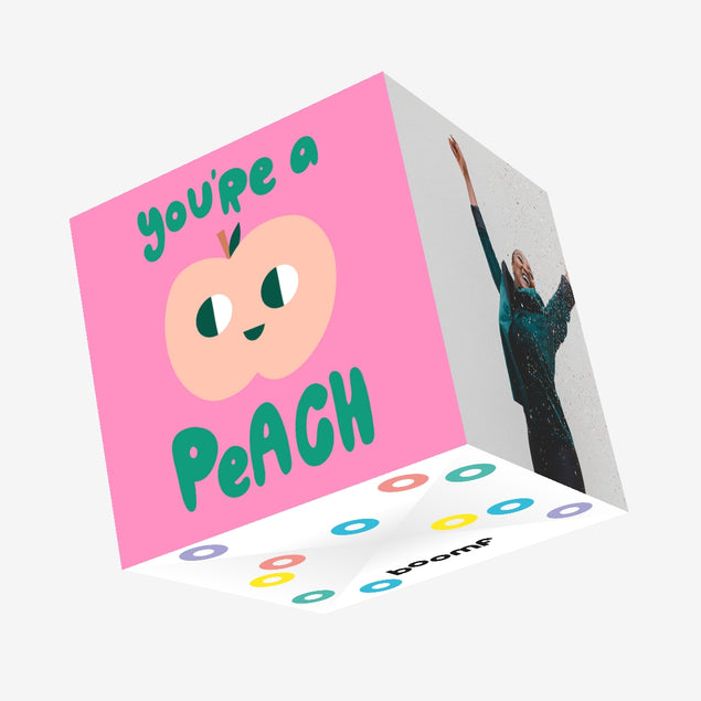 You're A Peach Confetti-exploding Greetings Card