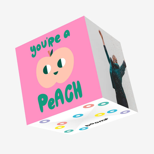 You're A Peach Confetti-exploding Greetings Card