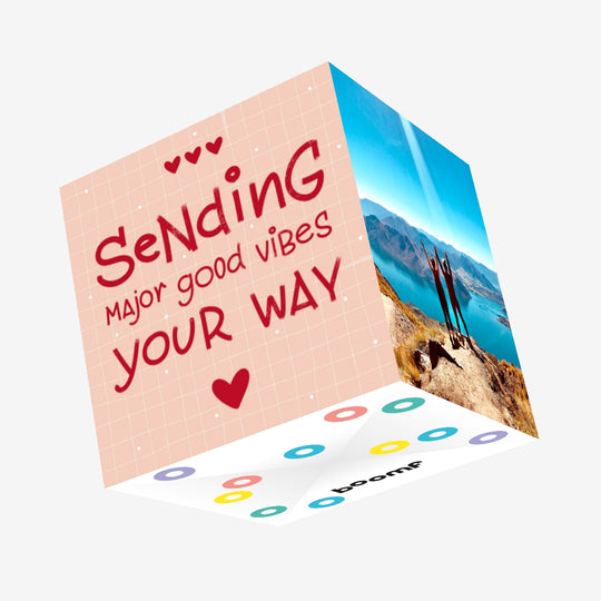 Sending Good Vibes Confetti-exploding Greetings Card