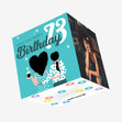 Wish You Happy 73rd Birthday Confetti-exploding Greetings Card