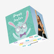 Bunny Happy Easter Confetti-exploding Greetings Card