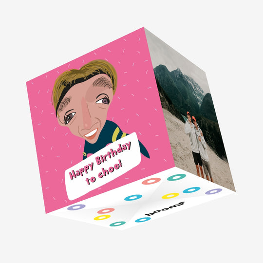 Happy Birthday To Choo Confetti-exploding Greetings Card