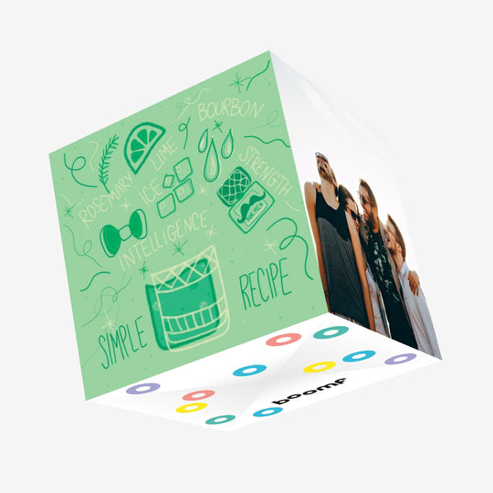 Simple Recipe Intelligence Confetti-exploding Greetings Card