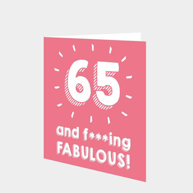 65 and Fabulous Card