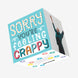 Sorry You're Feeling Crappy Confetti-exploding Greetings Card