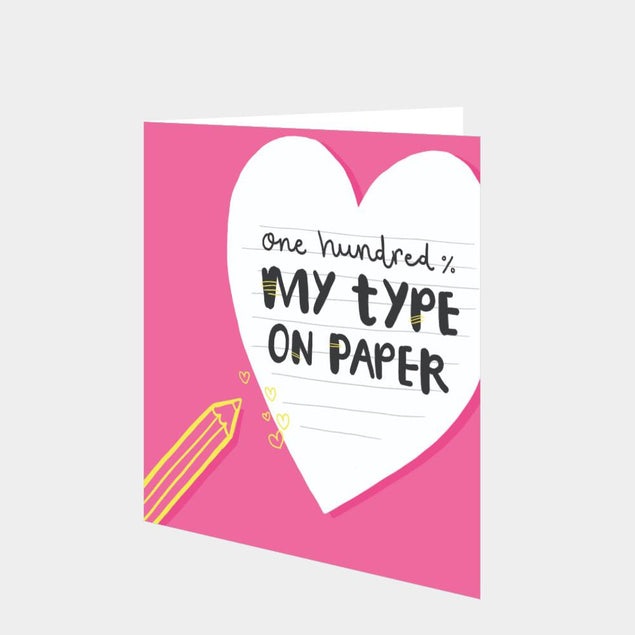 My Type On Paper Card