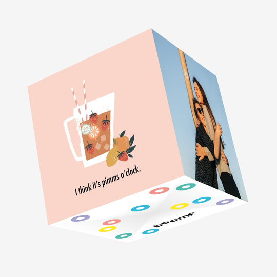 Pimm's O'Clock Confetti-exploding Greetings Card