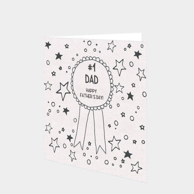 #1 Dad Doodle Card