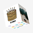 If Only Pizza Cake Confetti-exploding Greetings Card