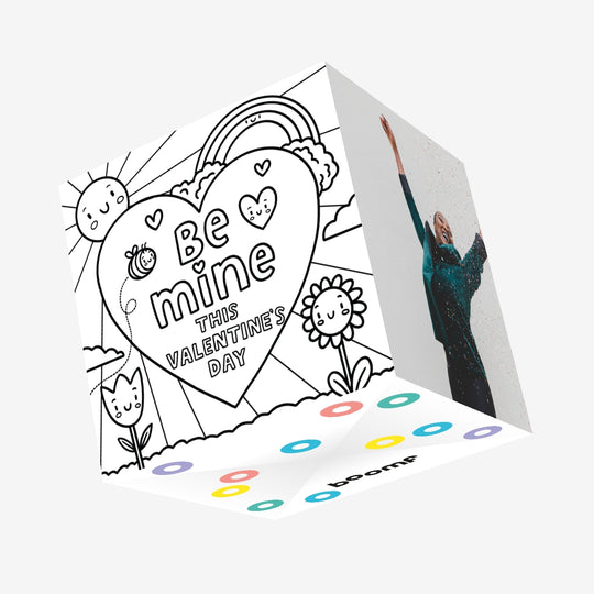 Be Mine Big Heart Valentine's Day Confetti-exploding Greetings Card