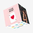 You're Ace! Cute Heart Confetti-exploding Greetings Card