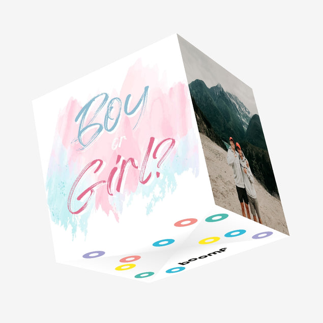 Boy Or Girl? Confetti-exploding Greetings Card