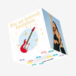 For My Beloved Grandson Acoustic Guitar Confetti-exploding Greetings Card