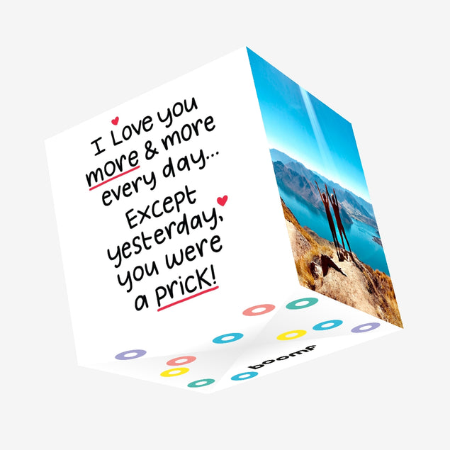 I Love You More And More Confetti-exploding Greetings Card