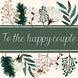 To The Happy Couple Winter Leaves Card