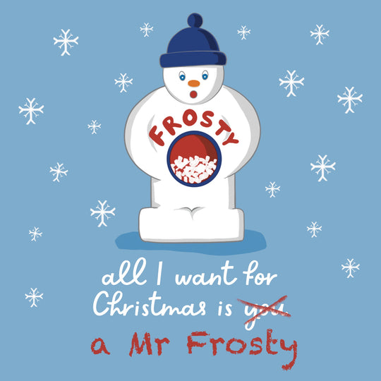 Funny Mr Frosty Trauma Christmas Card