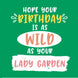 Lady Garden Birthday Card