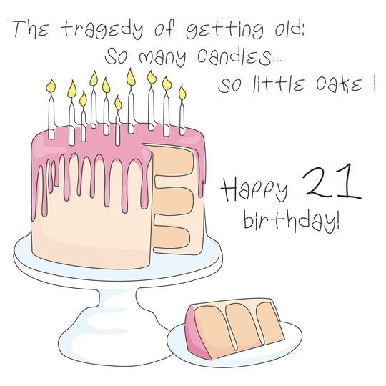 Happy 21 Birthday Card