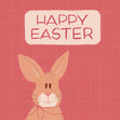 Cute Rabbit Easter Card