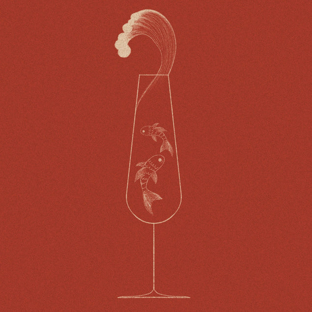 Cocktail Fish Art Card